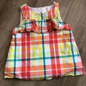 Janie and Jack Girls Spring Plaid Top
